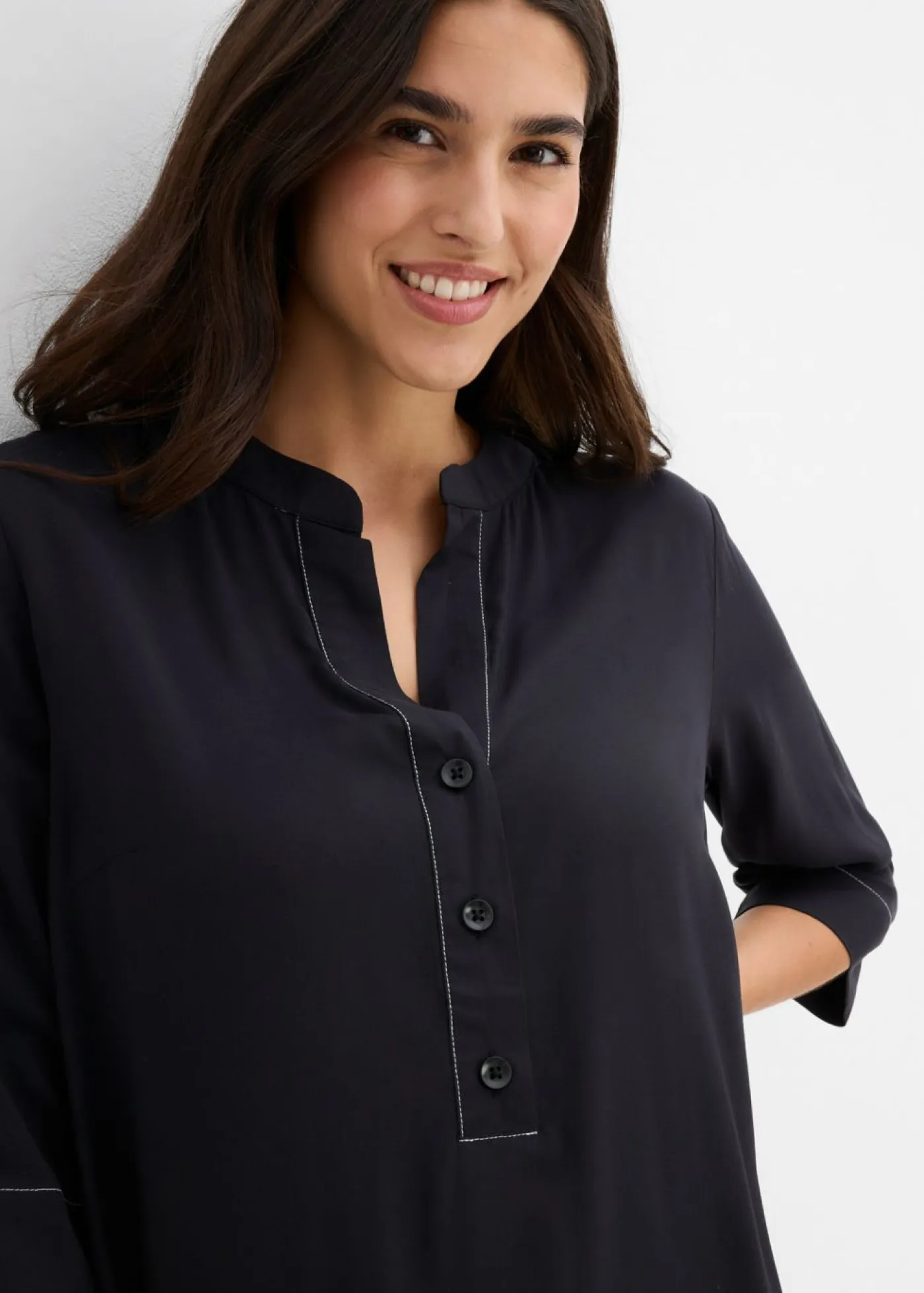 bonprix bonprix Vestidos|Novedades>Vestido tipo túnica Negro