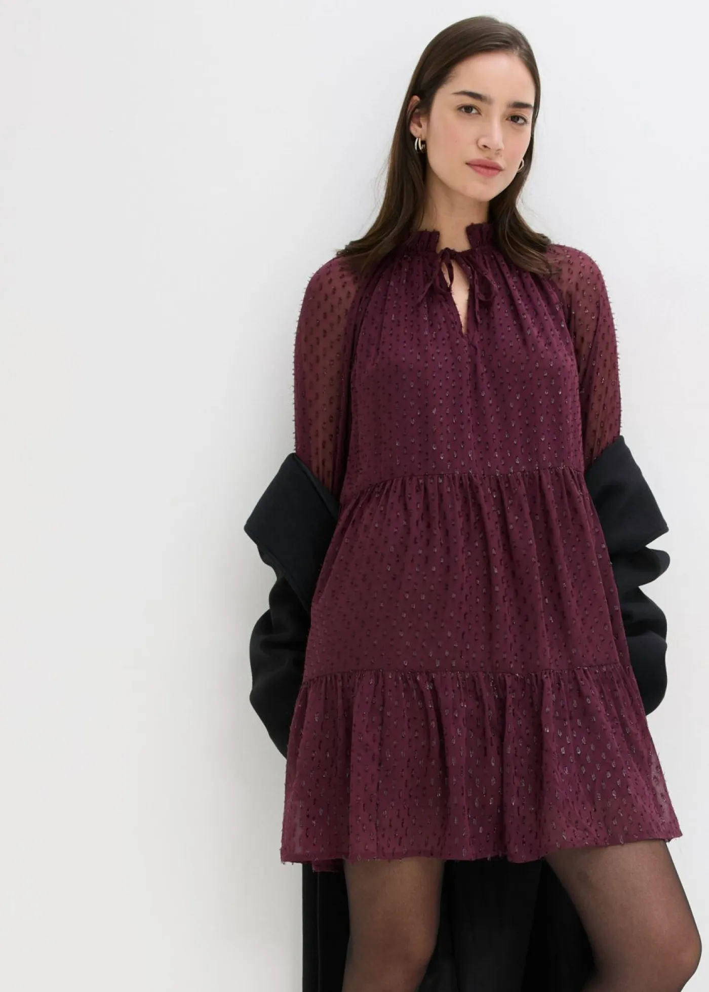 Mujer bonprix bonprix Vestido tipo túnica con efecto brillante