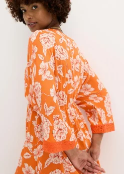 Mujer bonprix bonprix Vestido tipo túnica con encaje en viscosa estructurada