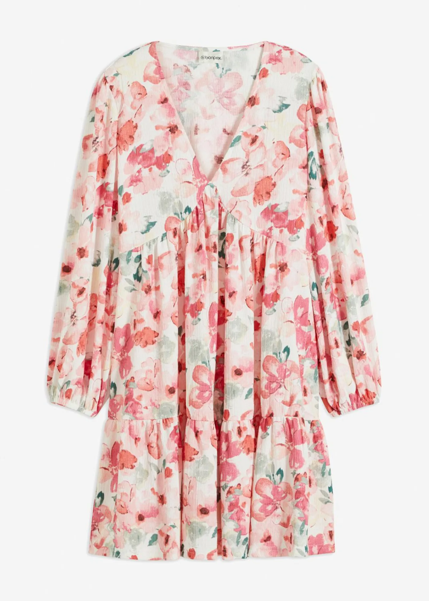 Mujer bonprix bonprix Vestido tipo túnica con falda acampanada