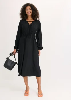 Mujer bonprix bonprix Vestido tipo túnica de mezcla de viscosa fluida