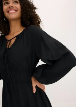 Mujer bonprix bonprix Vestido tipo túnica de mezcla de viscosa fluida