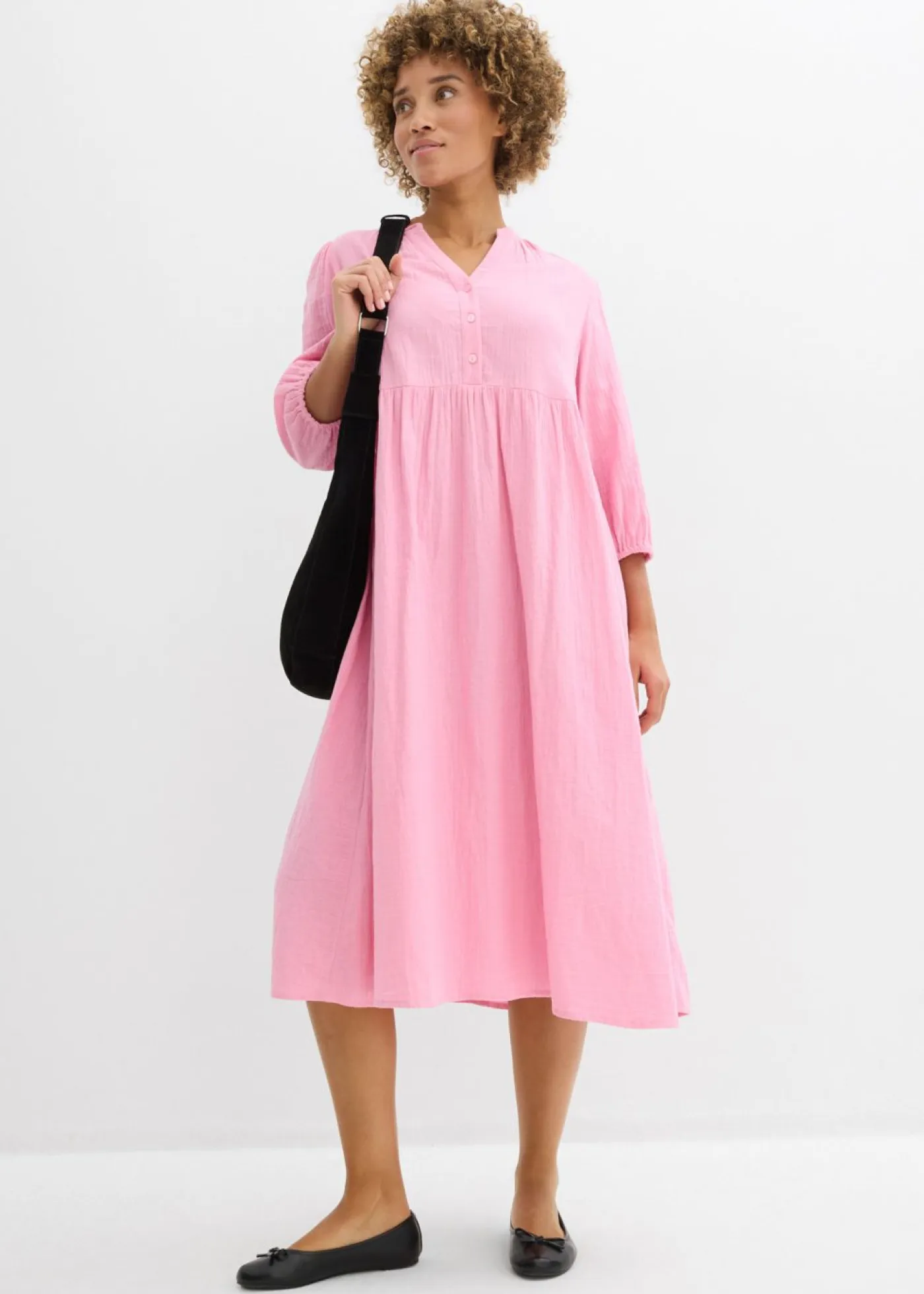 Mujer bonprix bonprix Vestido tipo túnica de muselina suave