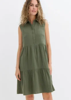 Mujer bonprix bonprix Vestido tipo túnica de muselina ligera