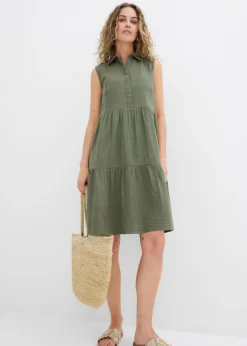 Mujer bonprix bonprix Vestido tipo túnica de muselina ligera