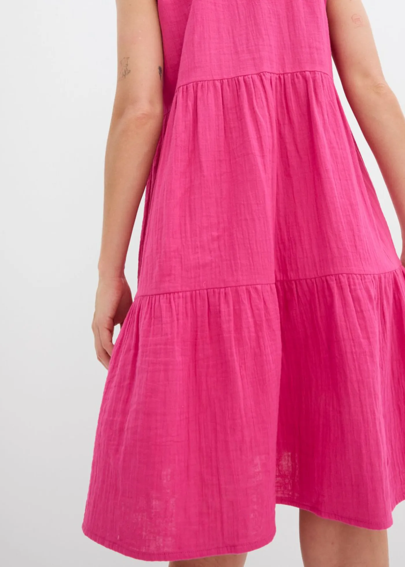 Mujer bonprix bonprix Vestido tipo túnica de muselina ligera