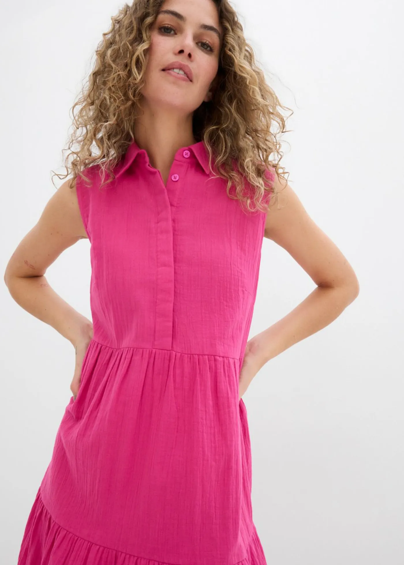 Mujer bonprix bonprix Vestido tipo túnica de muselina ligera