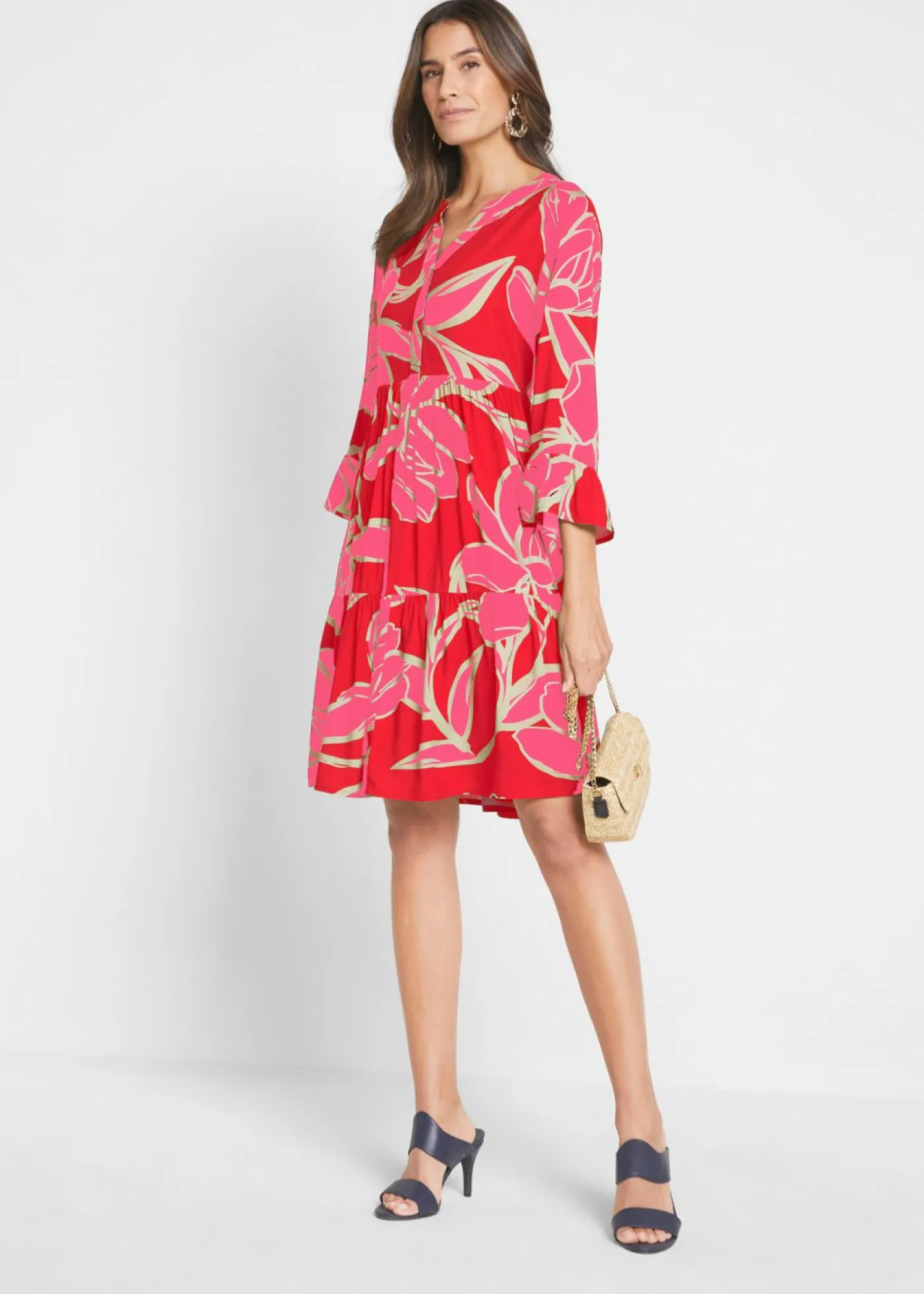 Mujer bonprix bonprix Vestido tipo túnica de viscosa fluida