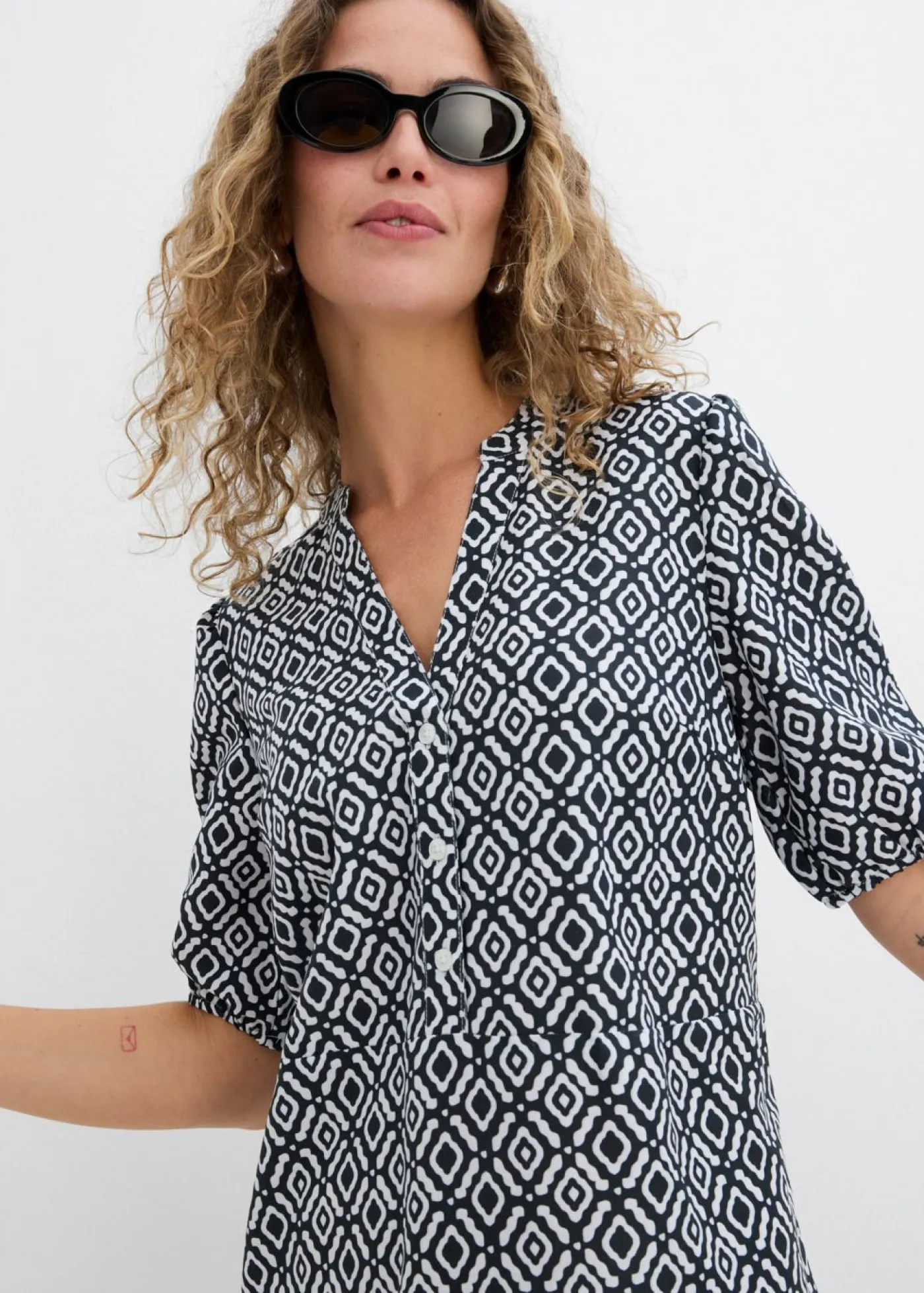 Mujer bonprix bonprix Vestido tipo túnica de viscosa fluida