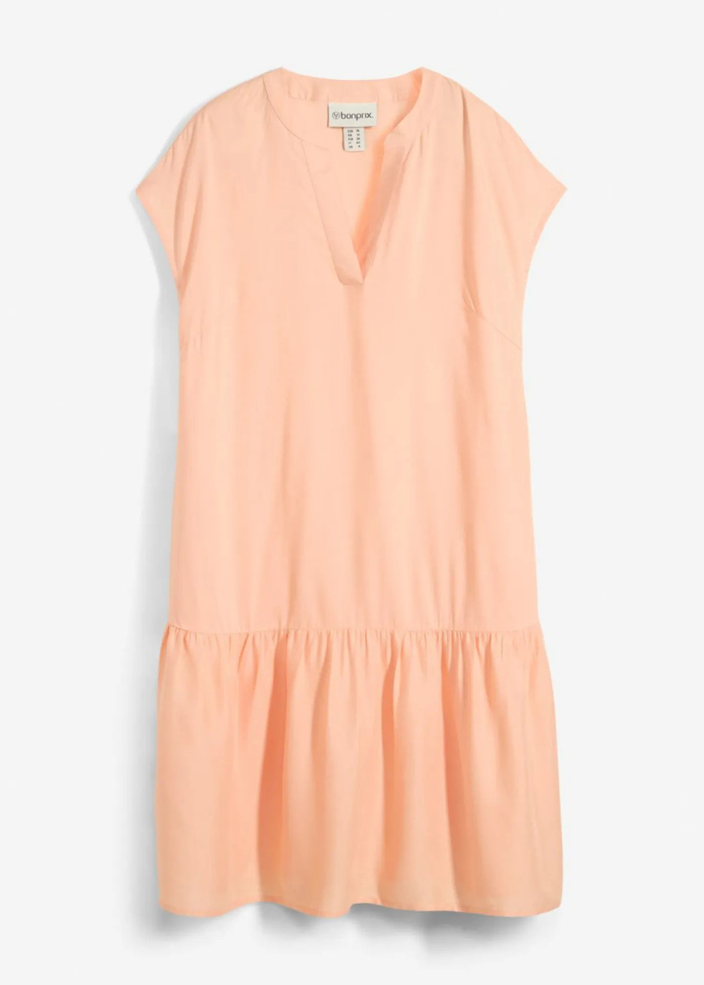 bonprix bonprix Vestidos>Vestido tipo túnica de viscosa fina Melocotón