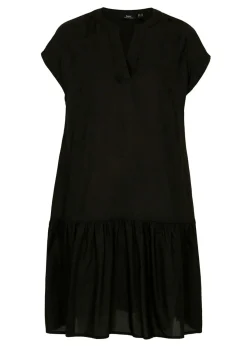 bonprix bonprix Vestidos>Vestido tipo túnica de viscosa fina Negro