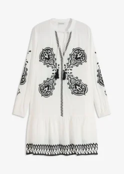 Mujer bonprix bonprix Vestido tipo túnica de viscosa estructurada