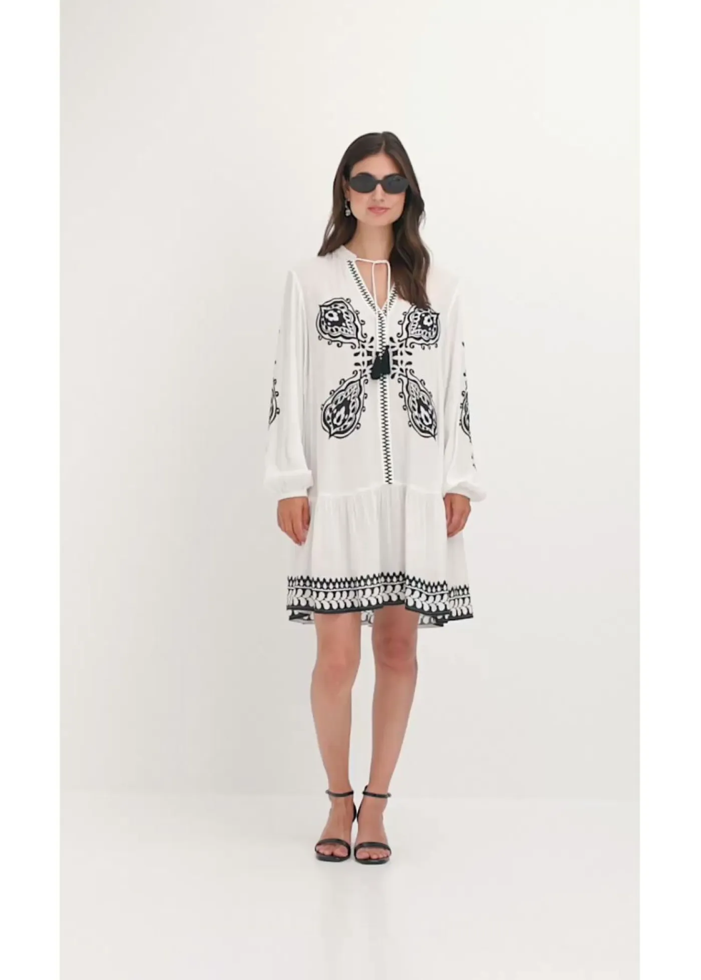 Mujer bonprix bonprix Vestido tipo túnica de viscosa estructurada