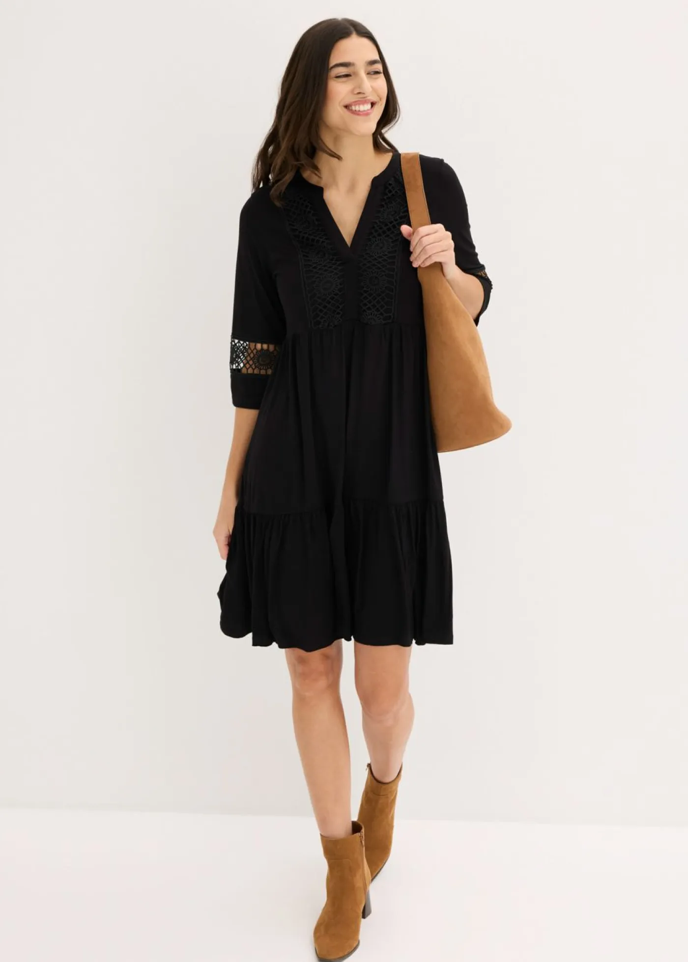 Mujer bonprix bonprix Vestido tipo túnica de viscosa suave