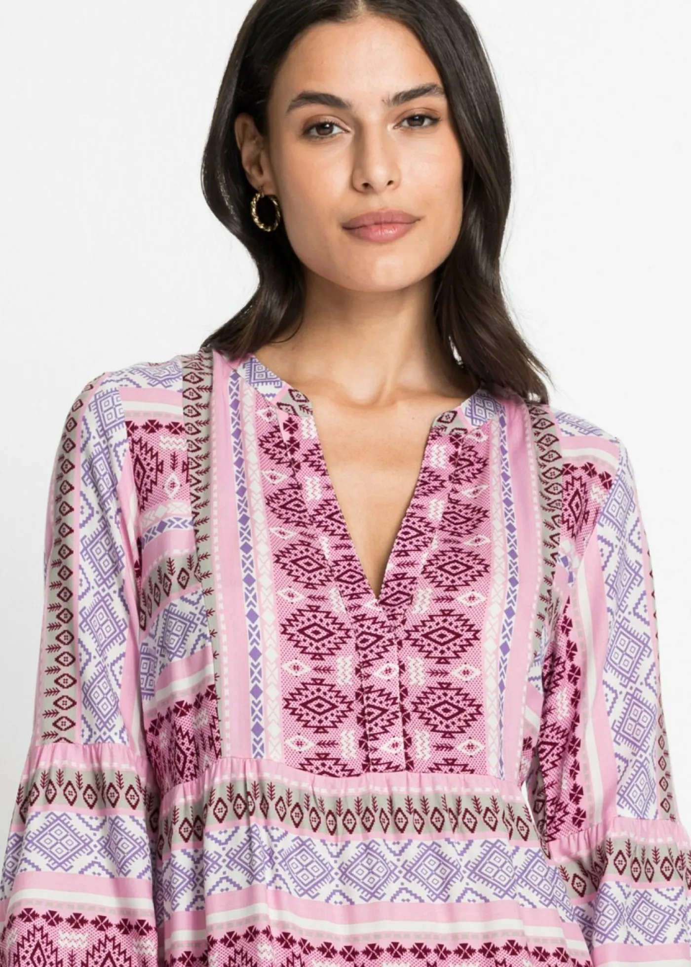 Mujer bonprix bonprix Vestido tipo túnica de viscosa fluida