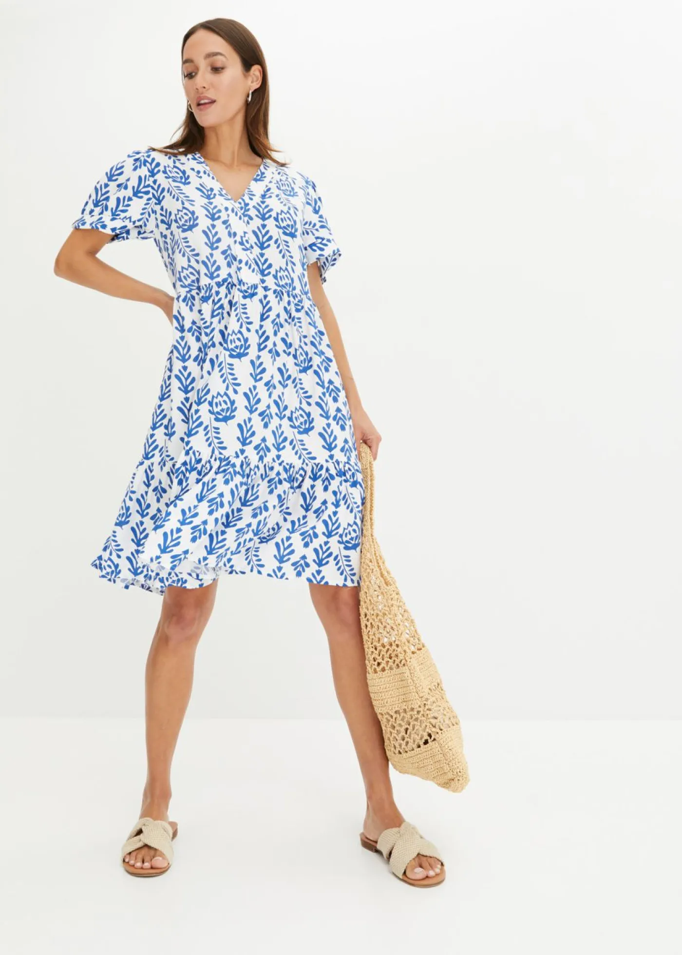 Mujer bonprix bonprix Vestido tipo túnica de viscosa pura