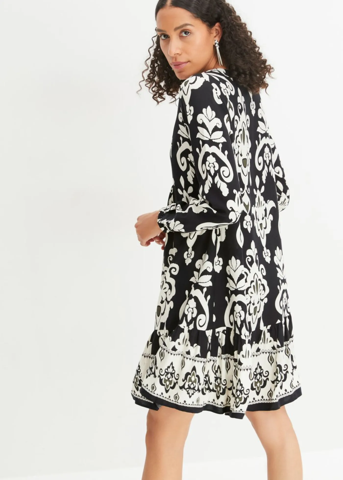 Mujer bonprix bonprix Vestido tipo túnica de viscosa fluida