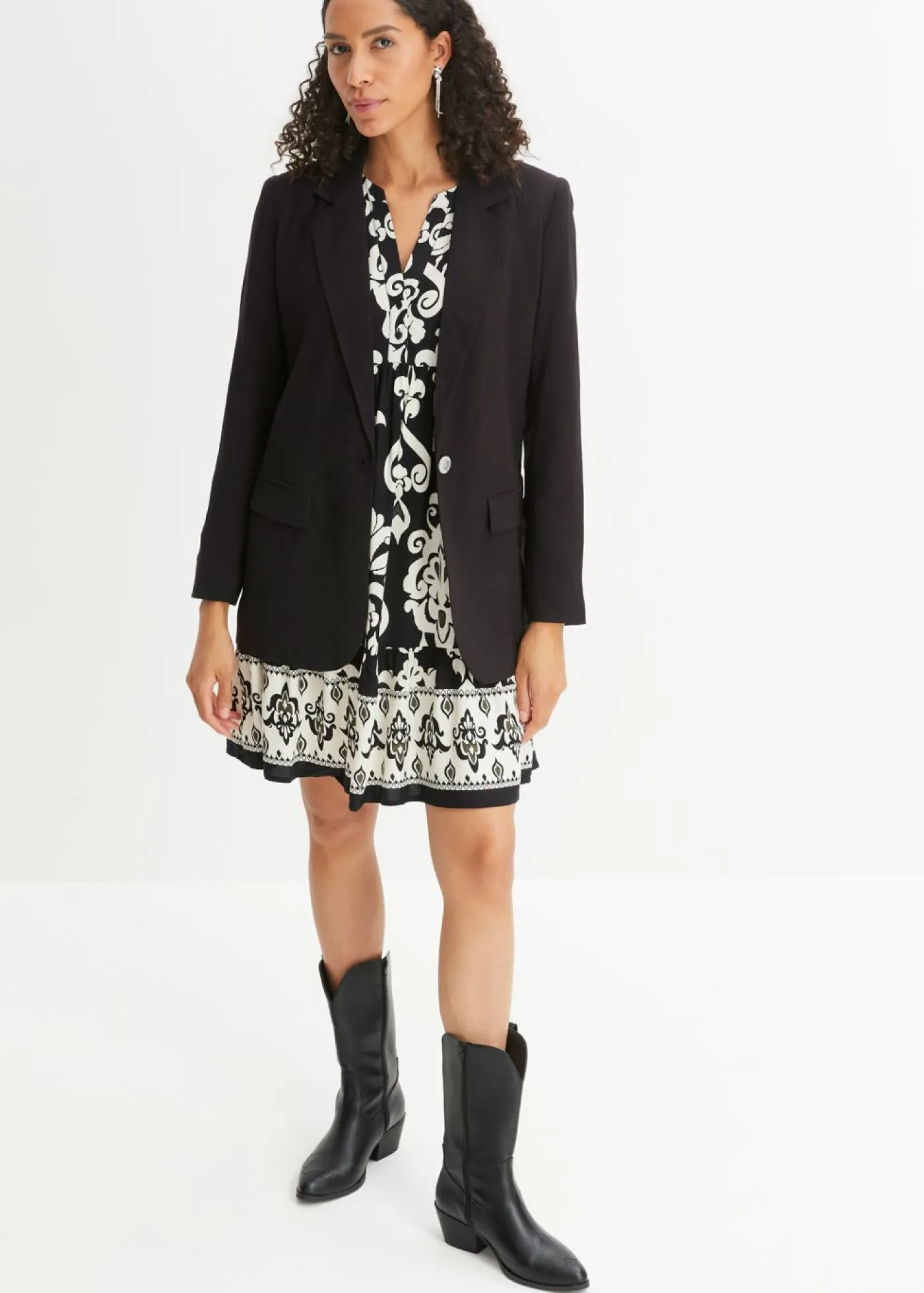 Mujer bonprix bonprix Vestido tipo túnica de viscosa fluida