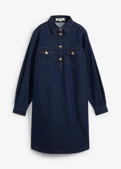 bonprix bonprix Vestidos>Vestido vaquero Azul oscuro denim