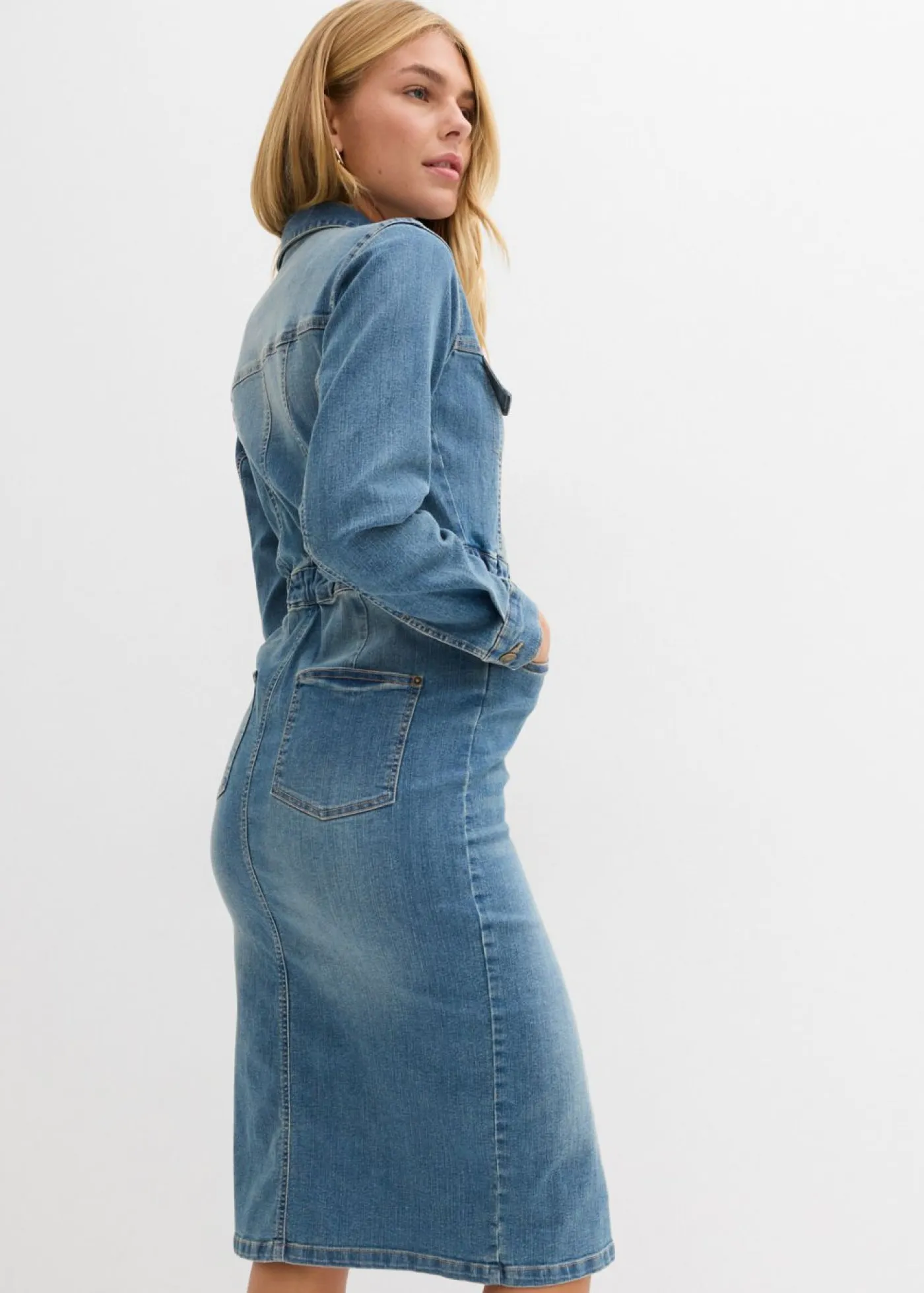 Mujer bonprix bonprix Vestido vaquero con algodón orgánico