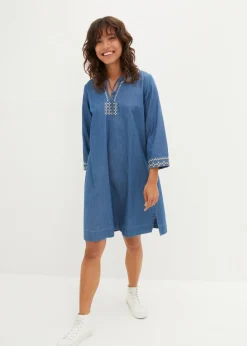 Mujer bonprix bonprix Vestido vaquero con bordado
