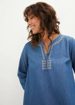 Mujer bonprix bonprix Vestido vaquero con bordado