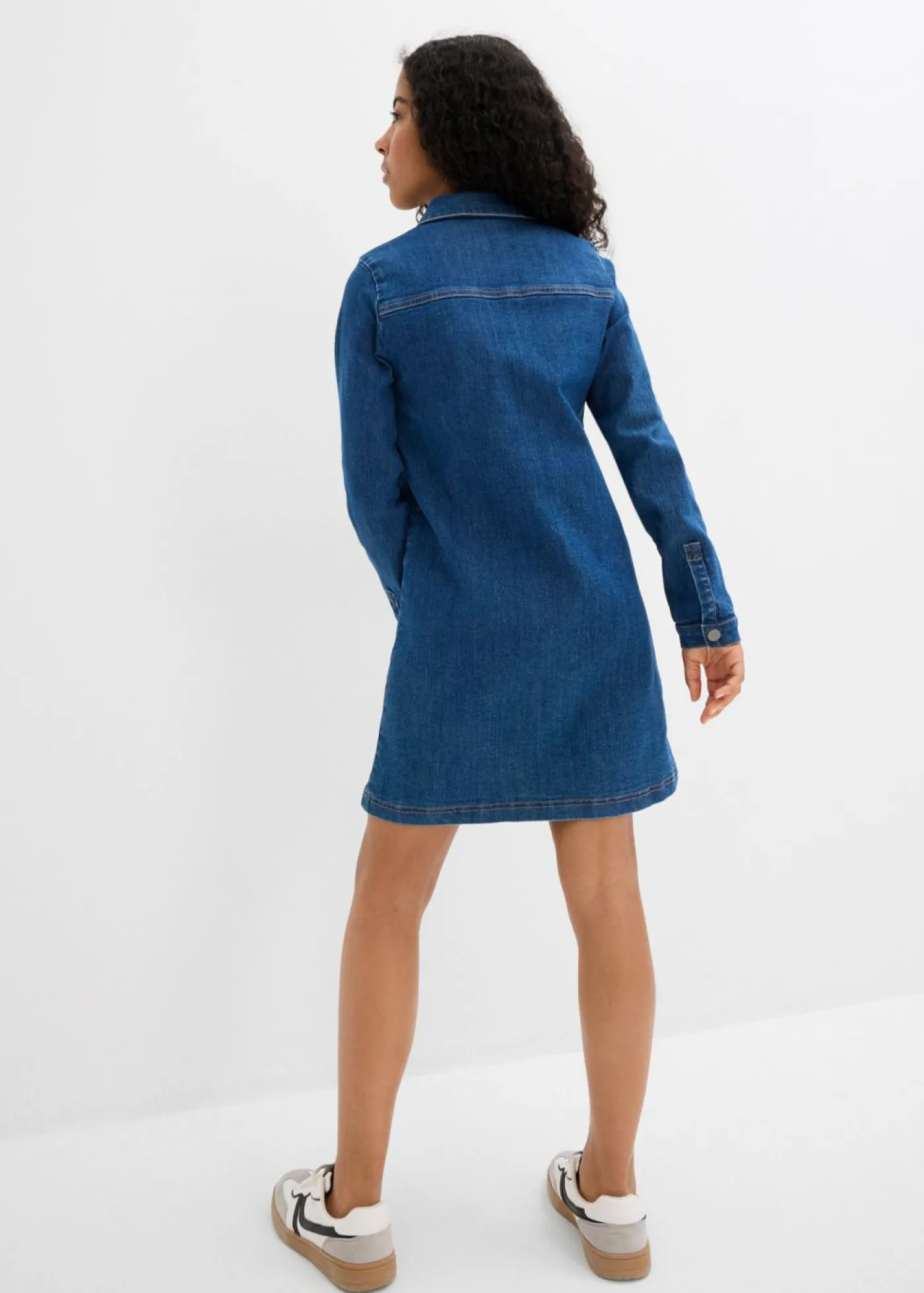 bonprix bonprix Ropa 9 A 16 Años·Vestidos Y Monos>Vestido vaquero con corte en A con algodón orgánico Denim