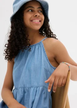 Niños bonprix bonprix Vestido vaquero de algodón fluido