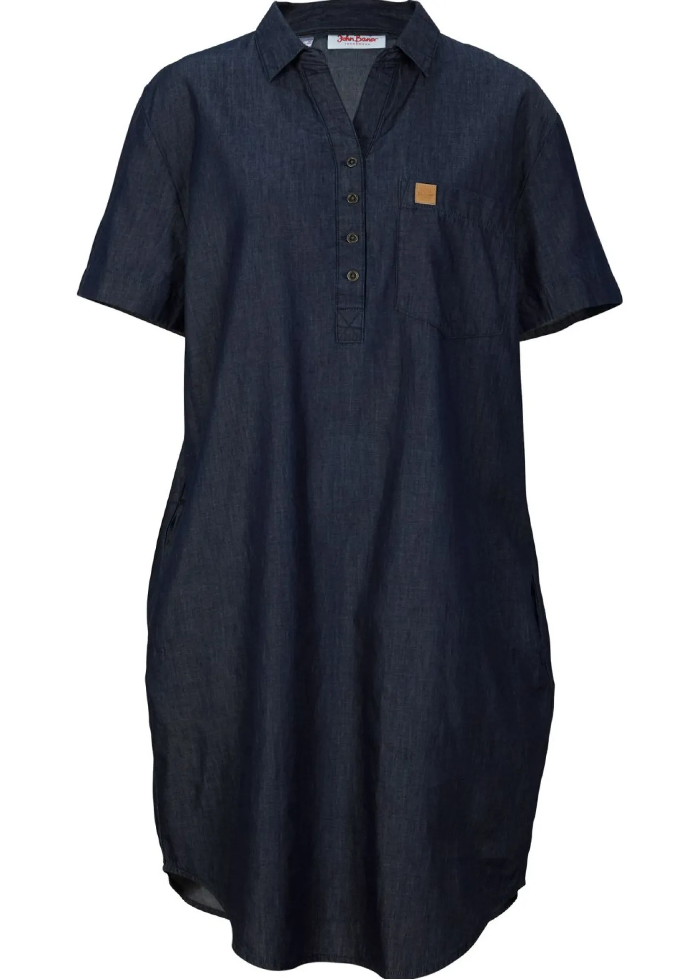 Mujer bonprix bonprix Vestido vaquero de manga corta