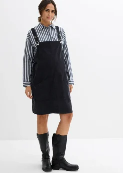 bonprix bonprix Premamá>Vestido-peto premamá de pana de algodón elástico Gris oscuro