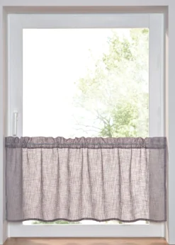 bonprix bonprix Cortinas Baratas|Visillos>Visillo con aspecto de lino Gris-plata