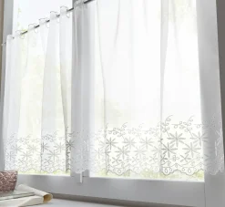 bonprix bonprix Cortinas Baratas|Visillos>Visillo con bordado calado Blanco