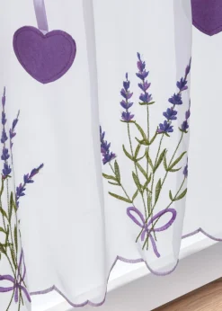 bonprix bonprix Visillo con bordado de lavanda