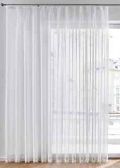 bonprix bonprix Visillo con borde de ganchillo