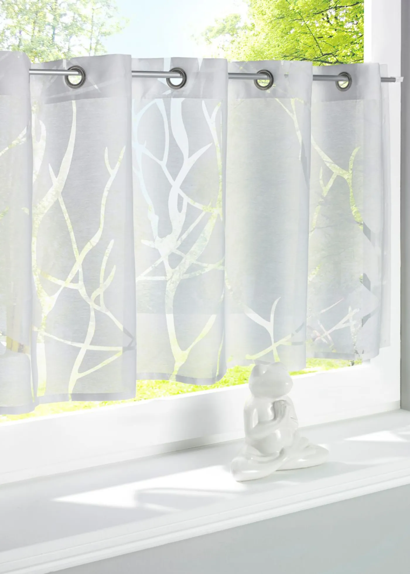 bonprix bonprix Visillos>Visillo con diseño ahumado Blanco