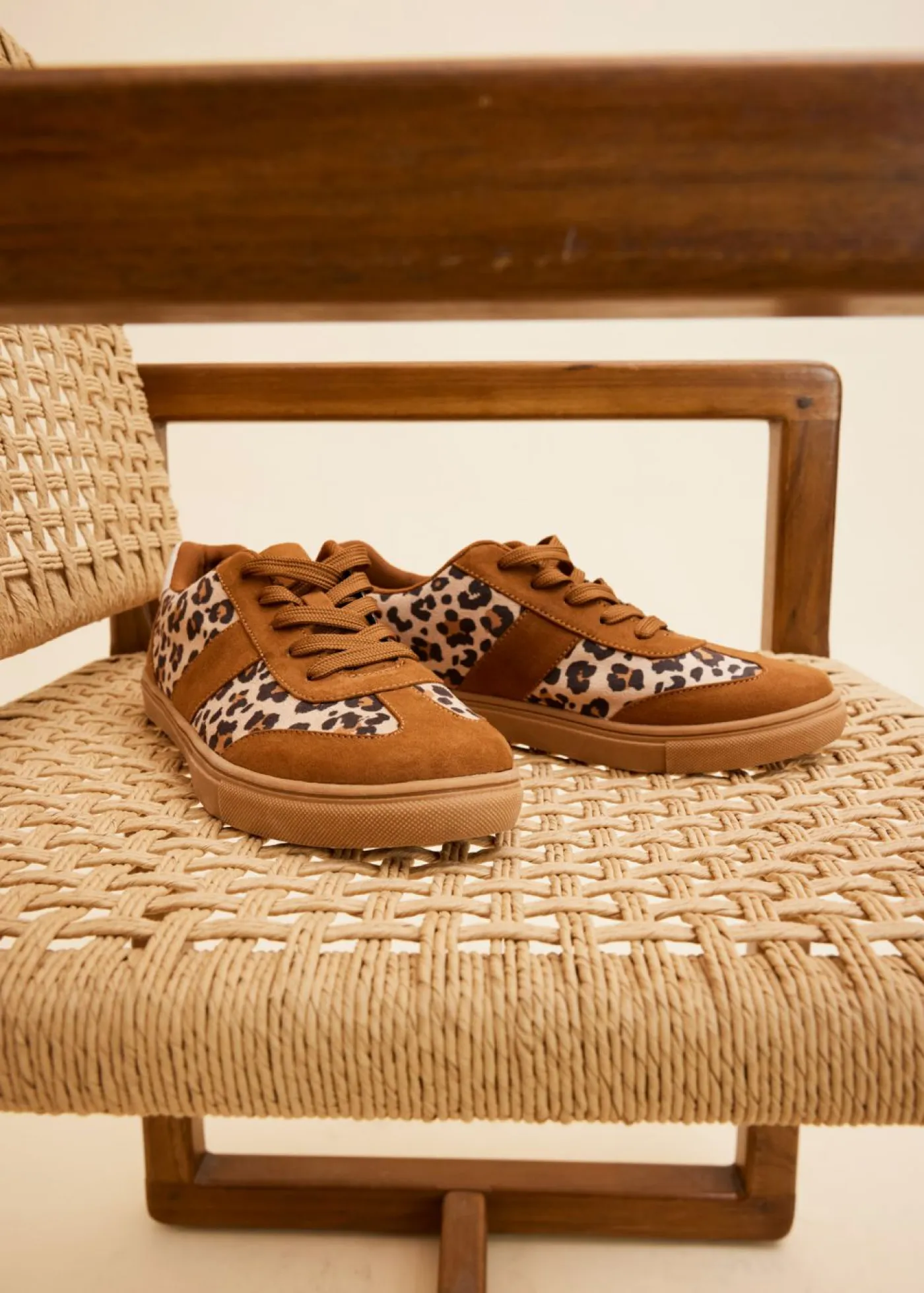 bonprix bonprix Zapatillas>Zapatillas animal look estampado leo marrón