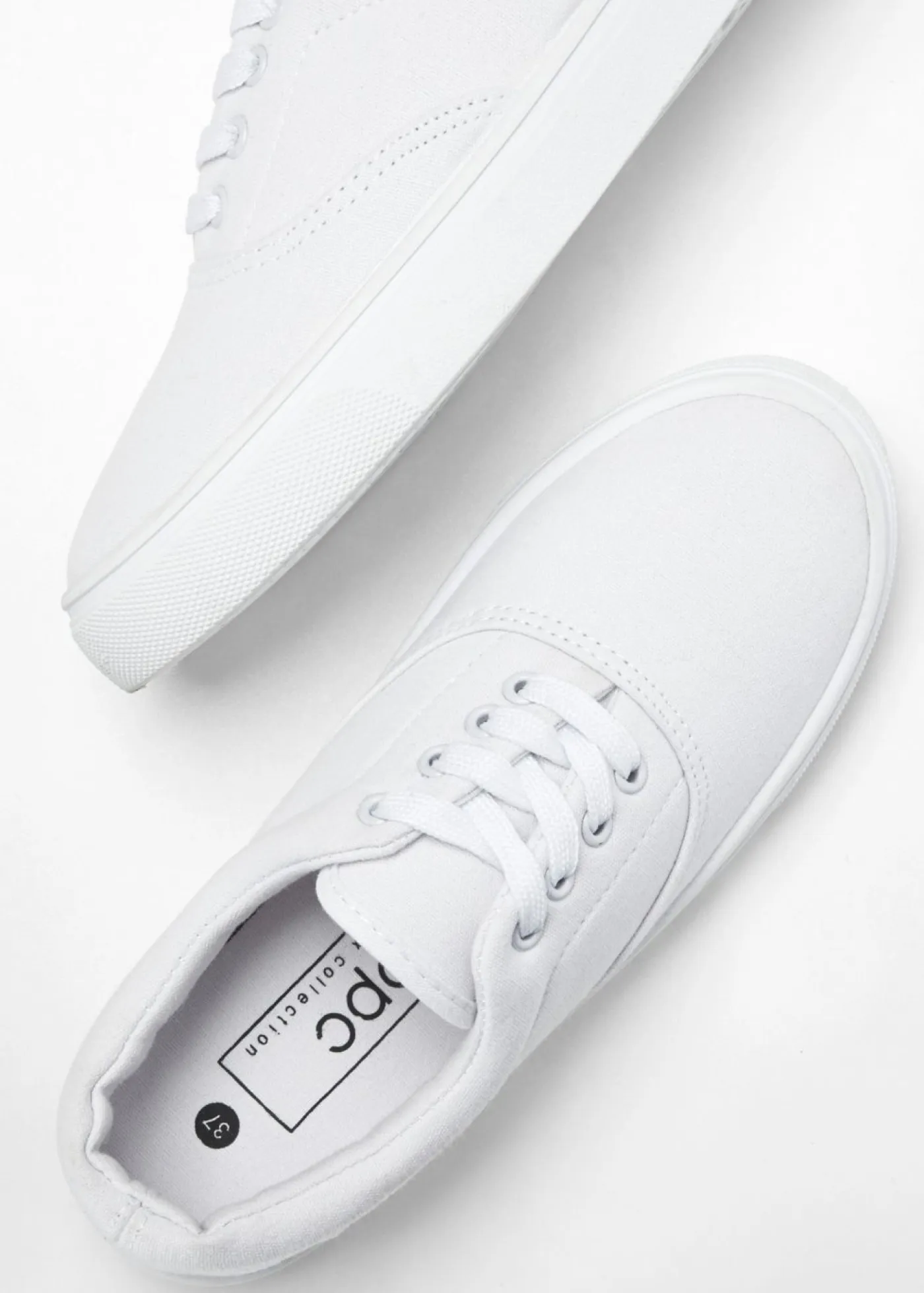 bonprix bonprix Zapatillas|Tendencias·Zapatos Veganos>Zapatillas de lona de algodón Blanco