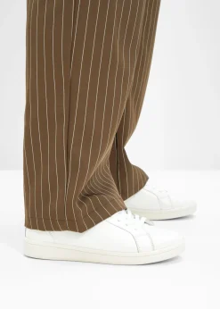 bonprix bonprix Zapatillas>Zapatillas de piel Blanco-plateado