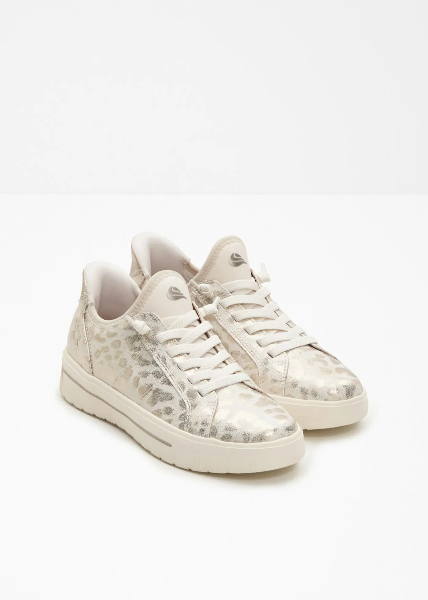 bonprix Jana Zapatos De Marca·Jana|Zapatos Cómodos>Zapatillas deportivas cómodas de Jana sin cordones con ancho cómodo estampado leo oro