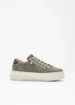 bonprix Rieker Zapatos De Marca·Rieker|Zapatos Cómodos>Zapatillas deportivas cómodas de Rieker con plataforma y suela ligera Verde