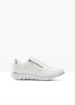 bonprix bonprix Tendencias·Zapatos Veganos|Zapatillas>Zapatillas deportivas con cremallera Blanco