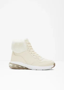 bonprix bonprix Botas De Pelo|Zapatillas>Zapatillas deportivas de caña alta Beige