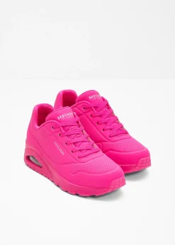 bonprix Skechers Zapatos De Marca·Skechers|Zapatillas>Zapatillas Skechers con espuma viscoelástica Rosa neón