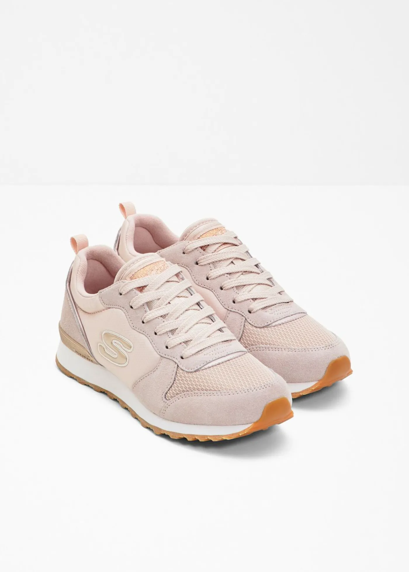 bonprix Skechers Novedades|Zapatillas>Zapatillas Skechers con espuma viscoelástica rosa pálido