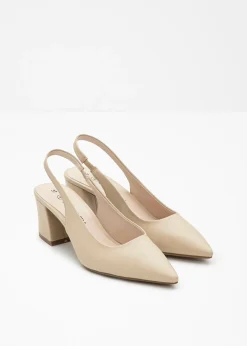 Mujer bonprix bonprix Zapatos con tacón grueso y talón al descubierto