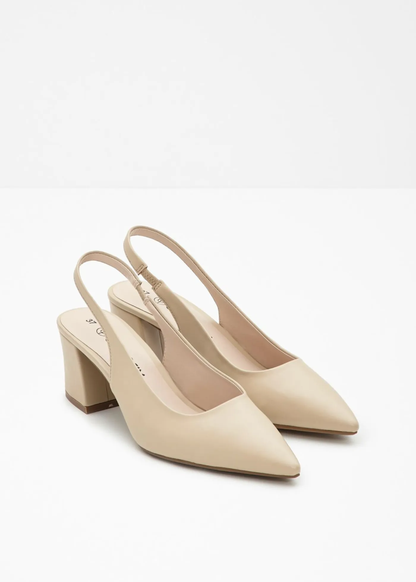 Mujer bonprix bonprix Zapatos con tacón grueso y talón al descubierto