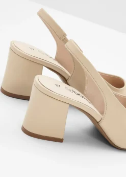 Mujer bonprix bonprix Zapatos con tacón grueso y talón al descubierto