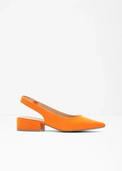 bonprix bonprix Zapatos De Salón|Novedades>Zapatos con tacón plano y talón al descubierto Naranja