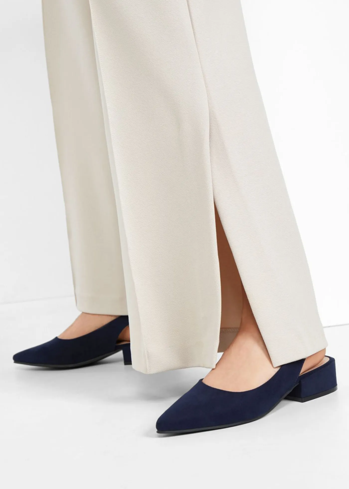 Mujer bonprix bonprix Zapatos con tacón plano y talón al descubierto