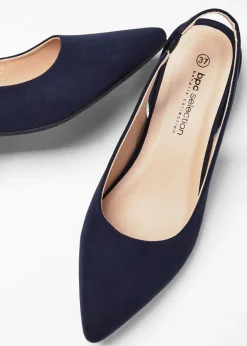 Mujer bonprix bonprix Zapatos con tacón plano y talón al descubierto